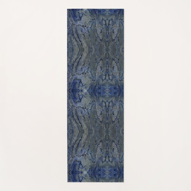 Black and Grey Pattern Yoga Mat (Front)