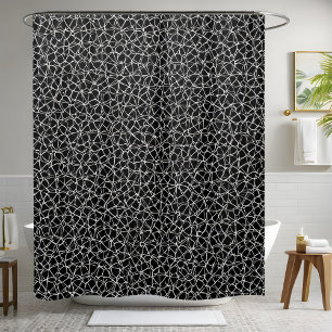 Black and Grey Shower Curtain