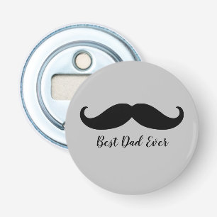 Black and Grey Silver Moustache   Bottle Opener