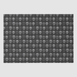 Black and Grey Skull Print  Tissue Paper