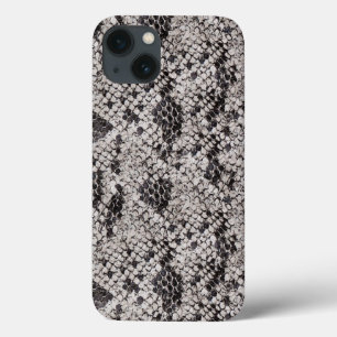 Black and Grey Snake Skin iPhone 13 Case