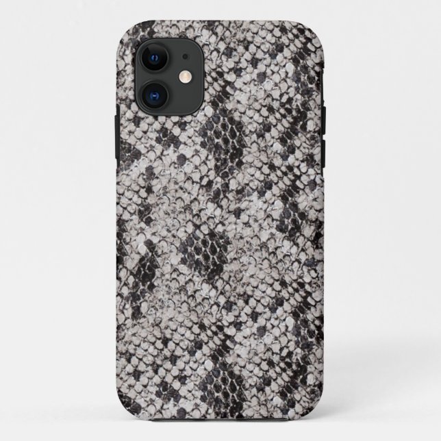 Black and Grey Snake Skin Case-Mate iPhone Case (Back)