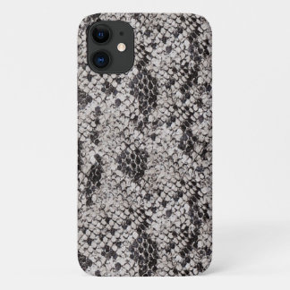 Black and Grey Snake Skin Design iPhone 11 Case