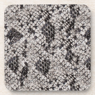 Black and Grey Snake Skin.jpg Coaster