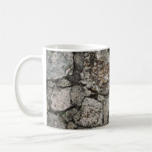 Black and grey stone fragment coffee mug
