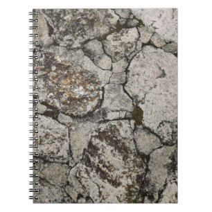 Black and grey stone fragment notebook