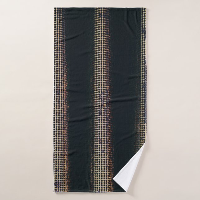 Black and grey textile bath towel (Bath Towel)