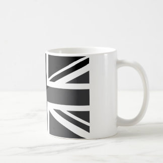 Black and grey Union Jack British(UK) Flag Coffee Mug