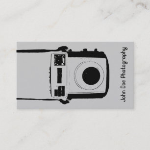 Black and Grey Vintage Camera Business Card