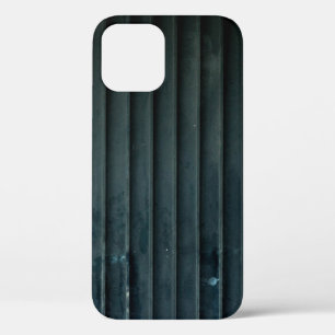Black and grey wooden door iPhone 12 case