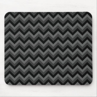Black and Grey Zig Zag Pattern. Mouse Mat
