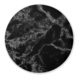 Black And Light Grey Ceramic Knob