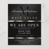 Black and metal faux texture prices flyer (Front)