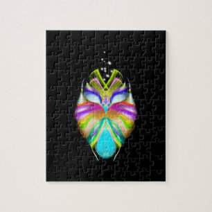Black and Multicolor Oracle Owl Jigsaw Puzzle