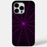 Black and neon pink spider web Halloween pattern