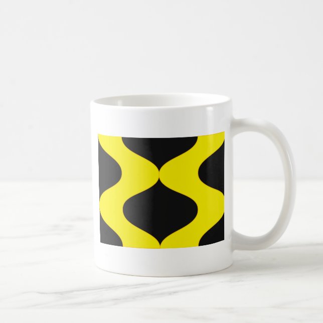 Black and Nu Gold Smooch Coffee Mug (Right)