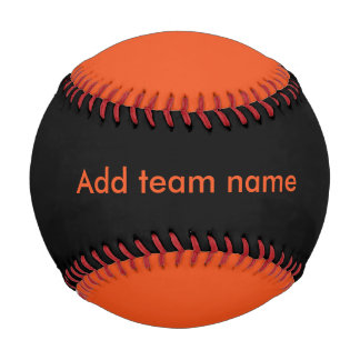Black and Orange Baseball
