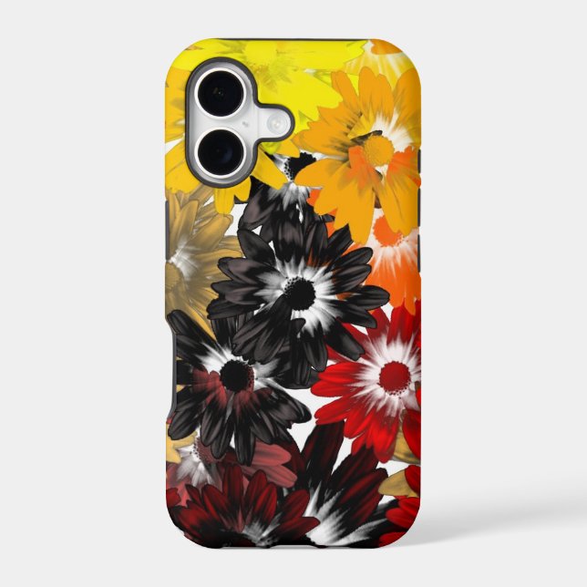 Black and orange floral (Back)