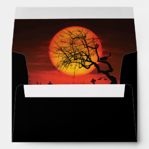 Black And Orange Halloween Envelopes At Night A7
