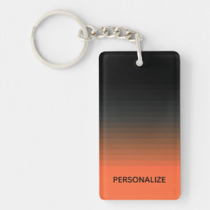 Black and Orange Key Ring