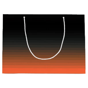 Black and Orange Large Gift Bag