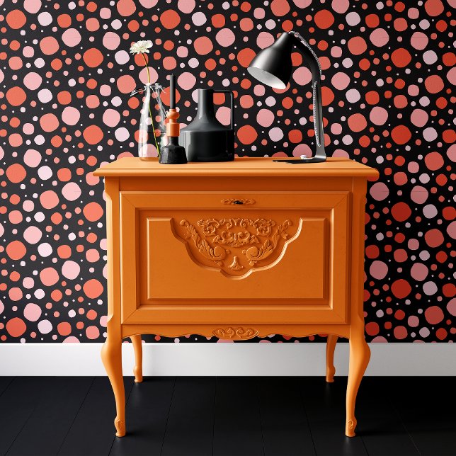 Black and Orange Polka Dot Halloween Wallpaper (Creator Uploaded)