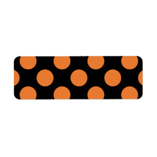Black and Orange Polka Dots
