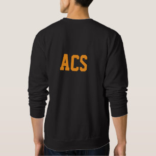 Black and Orange School Colours and Letters Sweatshirt