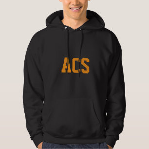 Black and Orange School Colours with Letters Hoodie