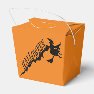 Black and Orange Witch Halloween Goodie Box