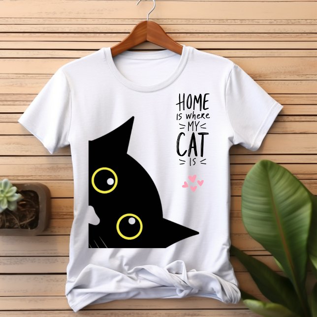 Black and Peach I Love My Cat Sweatshirt T-Shirt (Creator Uploaded)