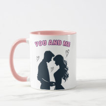 Black and Pink Coffee Valentine