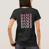Black and Pink Dance Dance Dance Slogan