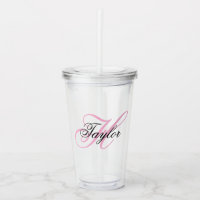Black and Pink Fancy Monogram