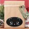 Black and Pink Kitty Cat Face Birthday