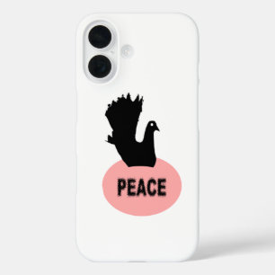 Black and Pink Peace Dove iPhone 5 Case
