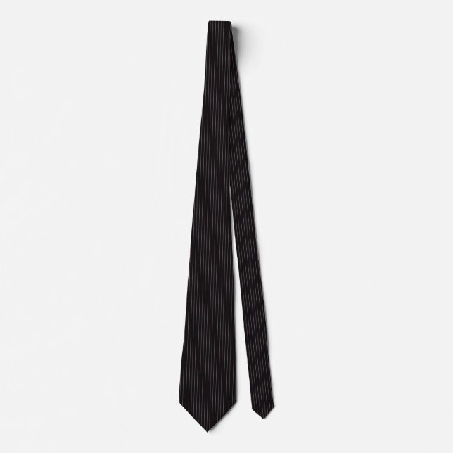 black and pink striped tie (Front)