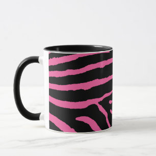 Black and Pink Zebra Print Mug