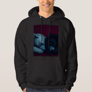 Black and Polar Bear Hoodie