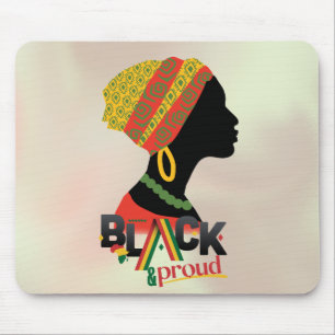 Black And Proud African American Girl  Mouse Mat