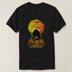 Black and Proud – Afro Queen Art T-Shirt