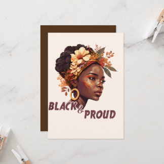 Black and Proud  Invitation