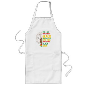 Black and Proud Unapologetic Black Queen Long Apron
