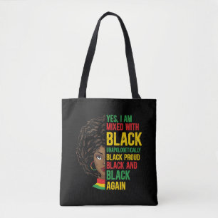 Black and Proud Unapologetic Black Queen Tote Bag