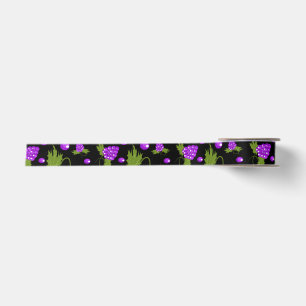 black and purple 2 Yard Spool ribbon Satin Ribbon