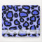 Black and Purple-Blue Leopard Print Pattern.