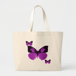 Black and Purple butterfly bag