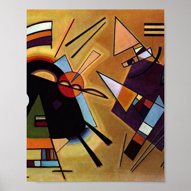 Black and purple by Vassily Kandinsky Poster (Front)