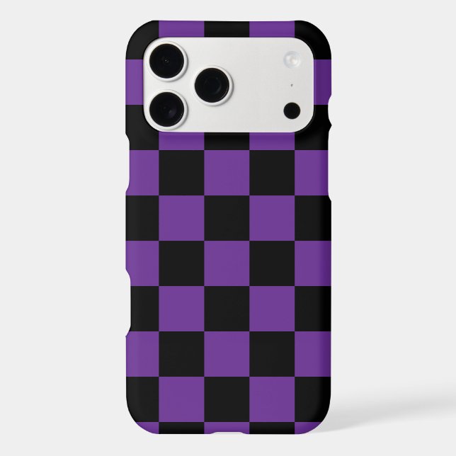 Black and Purple Chequered Print (Back)