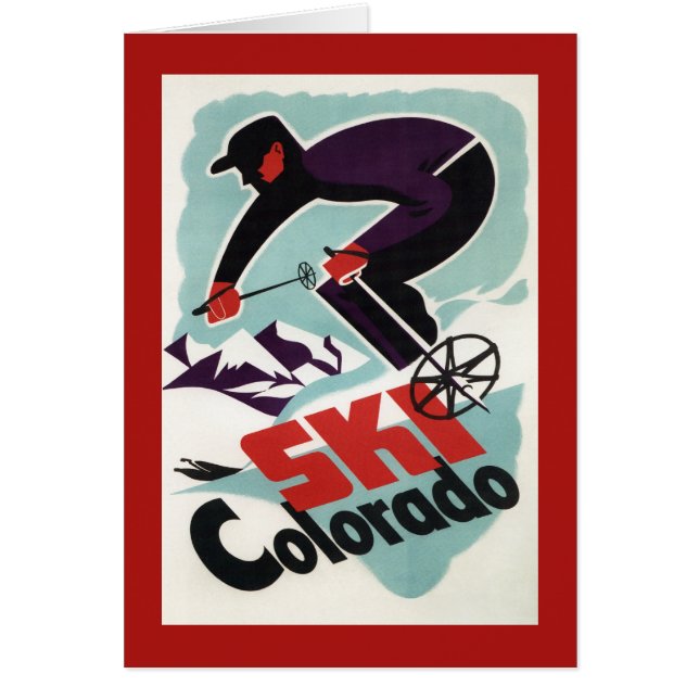 Black and Purple Clothed Skier (Front)